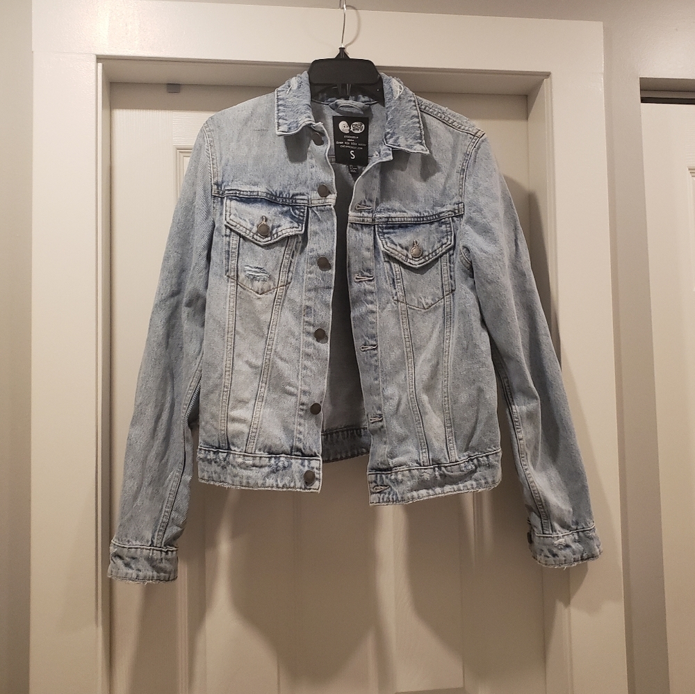 NEW Cheap Monday Distressed Style Jean Jacket
